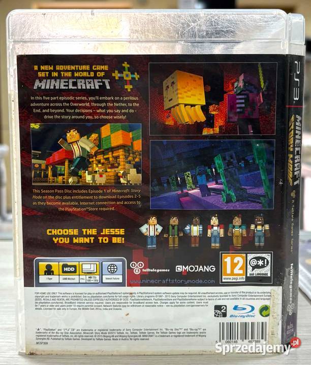 Gra 3 Minecraft Story Mode sprzedam
