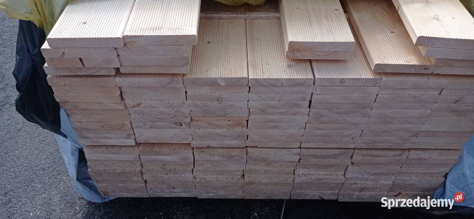 deska tarasowa szalunek świerk 24x145x25m klasa Zielona Góra
