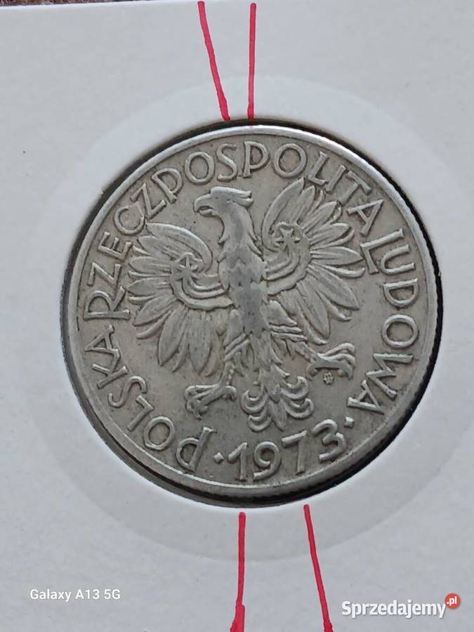 5 Złotych Rybak 1973 r Skrętka 3