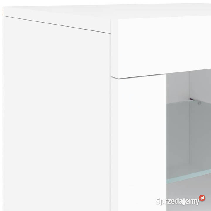 Szafka z oświetleniem LED biała 1425x37x67 Warszawa