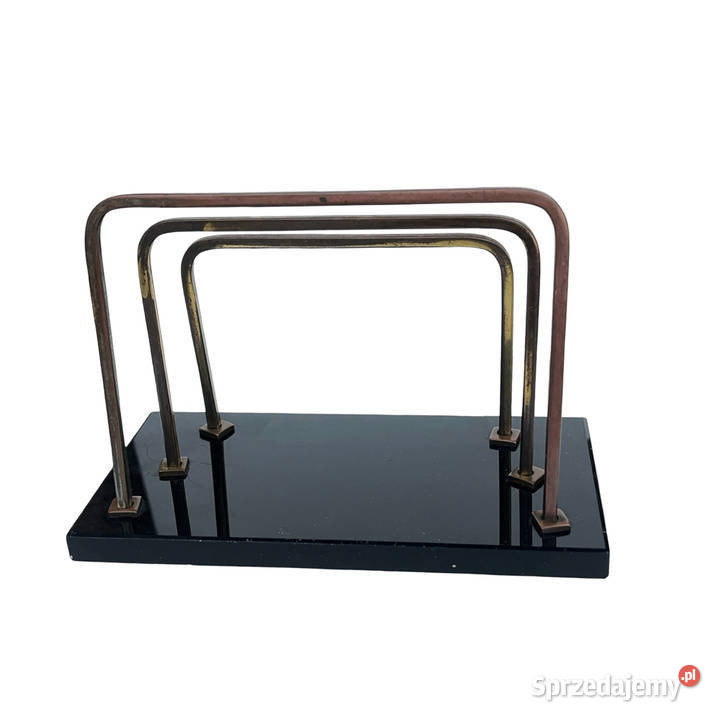 Listownik art dco bauhaus stojak na listy szkło Antyki Warszawa