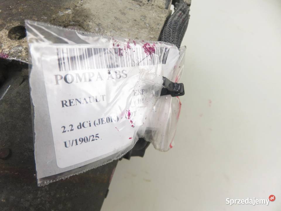 POMPA ABS RENAULT ESPACE III 0273004406 Części samochodowe