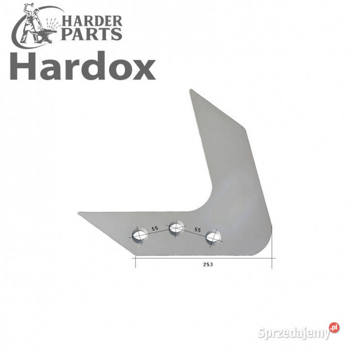Krój płozowy HARDOX 94623L części do pługa Suwałki