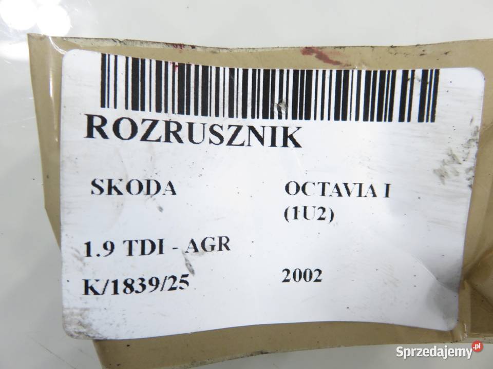 ROZRUSZNIK SKODA OCTAVIA 19 TDI S0026