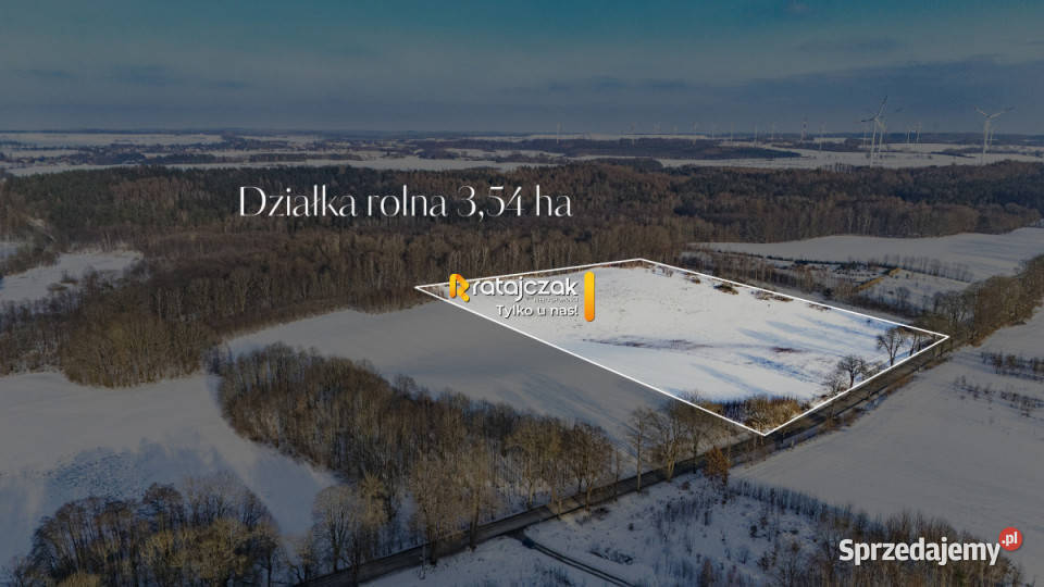 Ziemia Mierzyno 35400m2 kanalizacja sprzedam