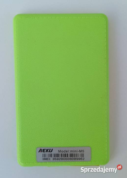 Mini telefon AEKU M5 micro SIM biało zielony 0 Tarnów