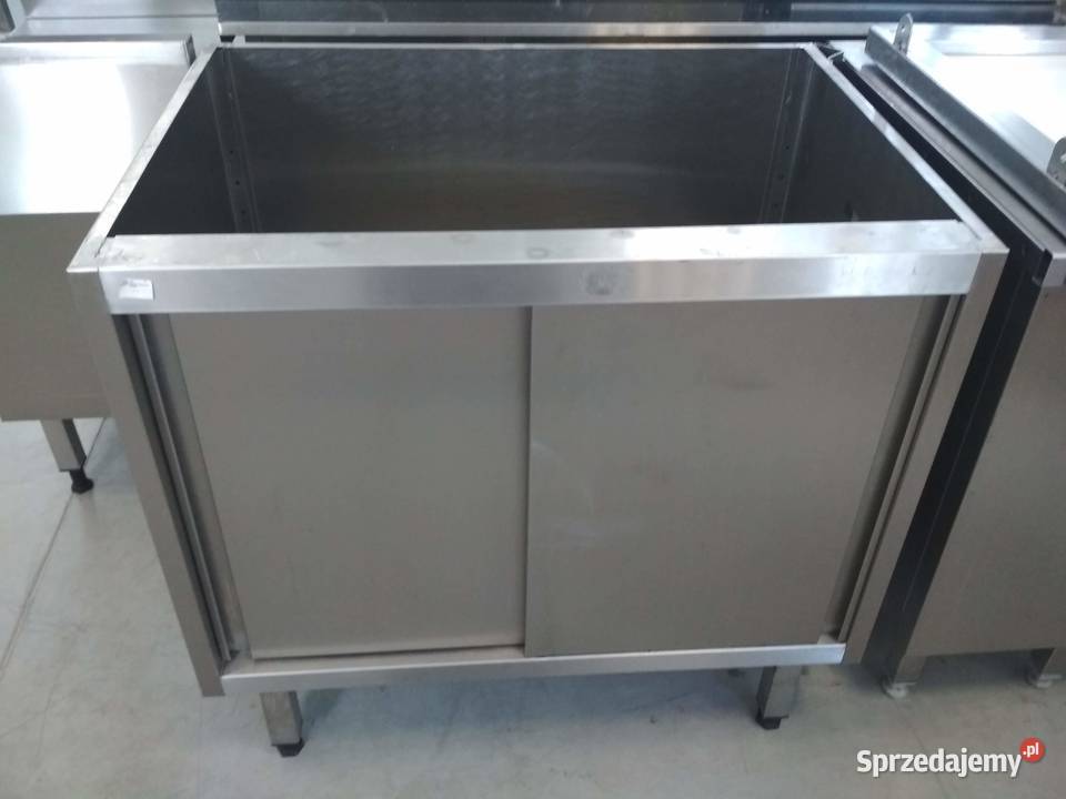 Stół nierdzewny bez blatu drzwi przesuwne Wrocław wyposażenie