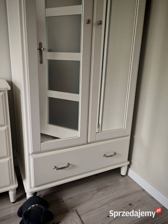 Szafa Ikea Tyssedal biała z lustrem i szufladą Gorzów Wielkopolski