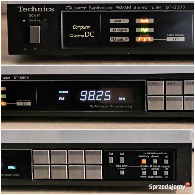 Tuner Technics STS505 sprawdzony sprawny Piotrków Trybunalski