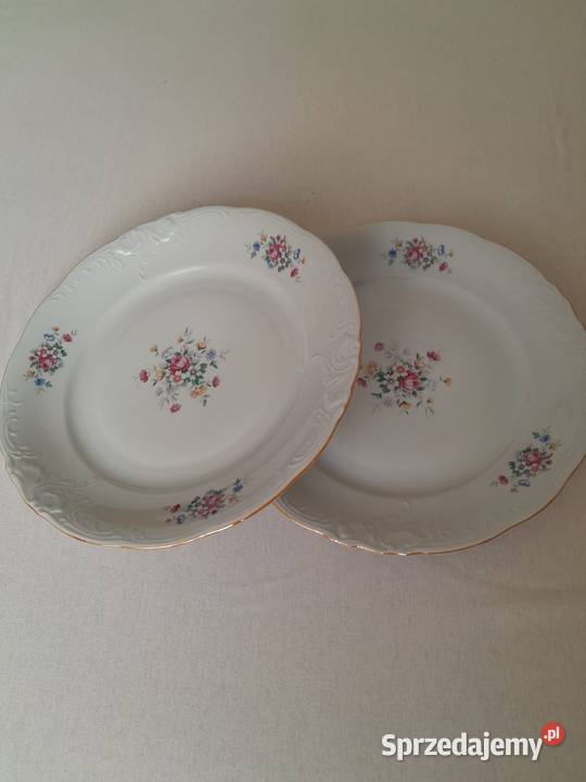 Talerze płaskie porcelanowe 6 sztuk mazowieckie Warszawa