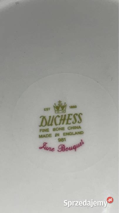 Talerzyk June Bougnuet Duchess England Gdańsk sprzedam