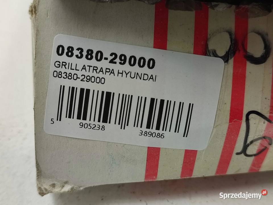 GRILL ATRAPA HYUNDAI NOWY ORYGINALNY 0838029000