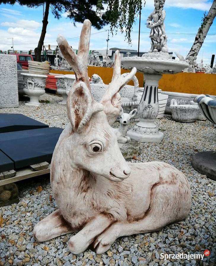 FIGURKA OGRODOWA betonowa rzeźba JELEŃ Z192 Nysa