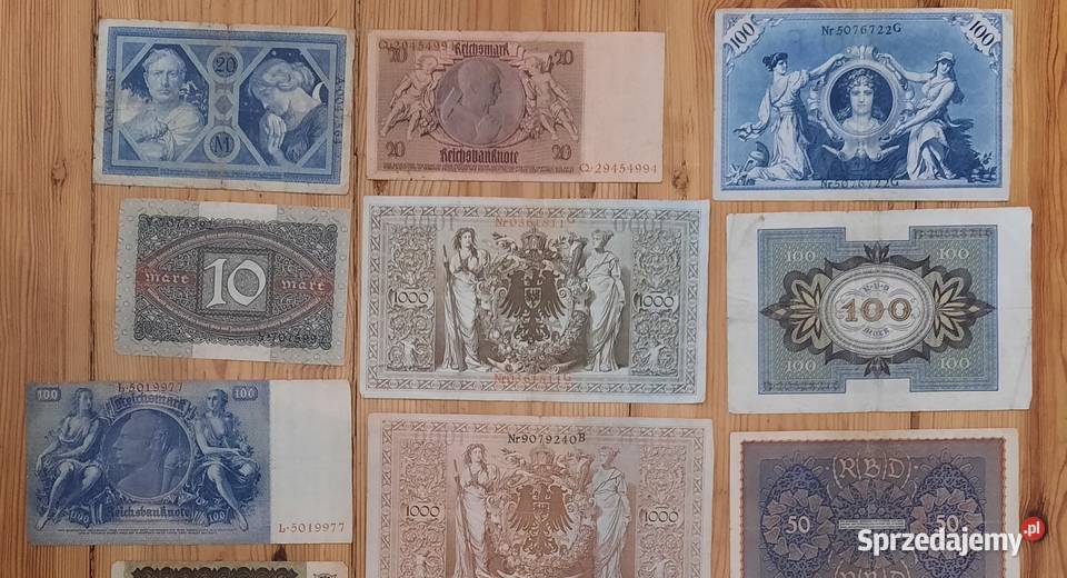 Zestaw Starych Banknotów N3 Pozostałe Gliwice