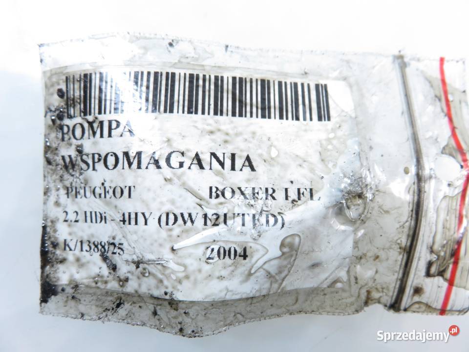 POMPA WSPOMAGANIA PEUGEOT BOXER 22 HDi osobowe