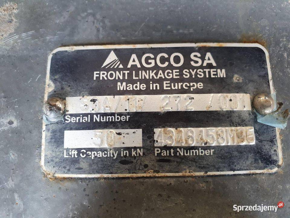 TUZ PRZÓD VALTRA S 323 S323 AGCO 2011 kujawsko-pomorskie Lipno sprzedam