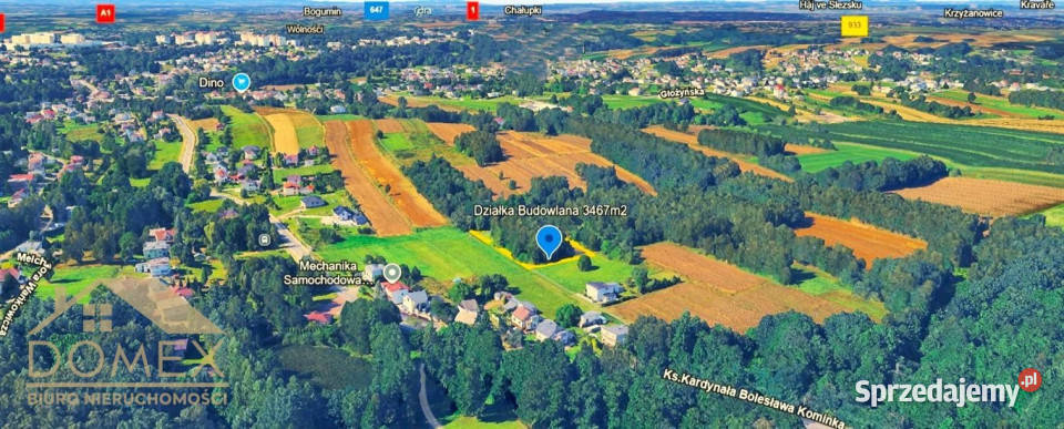 Działka Radlin 3467m2 polna Nieruchomości sprzedam