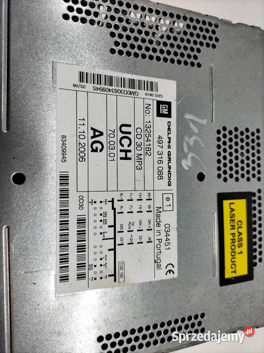 RADIO 13254182 Opel Corsa IV 20062014 D Sprzęt audio fabryczny świętokrzyskie