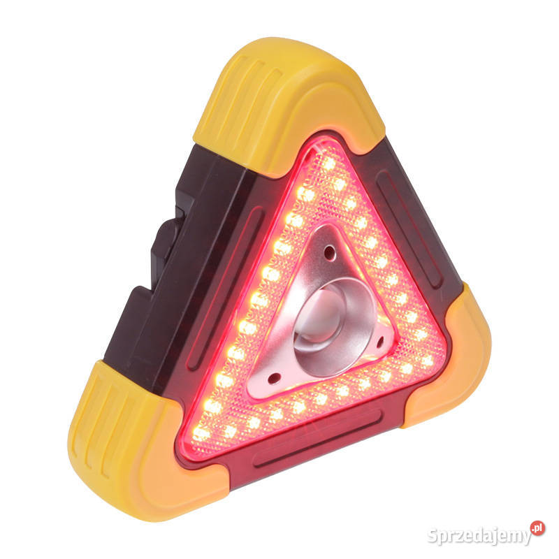 TRÓJKAT OSTRZEGAWCZY LED AKUMULATOROWY 1 LED Lampy ostrzegawcze, koguty