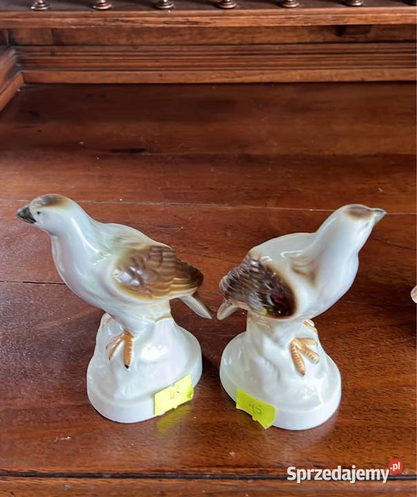 Para Figurka porcelanowa Ptaszki Sokół pomorskie