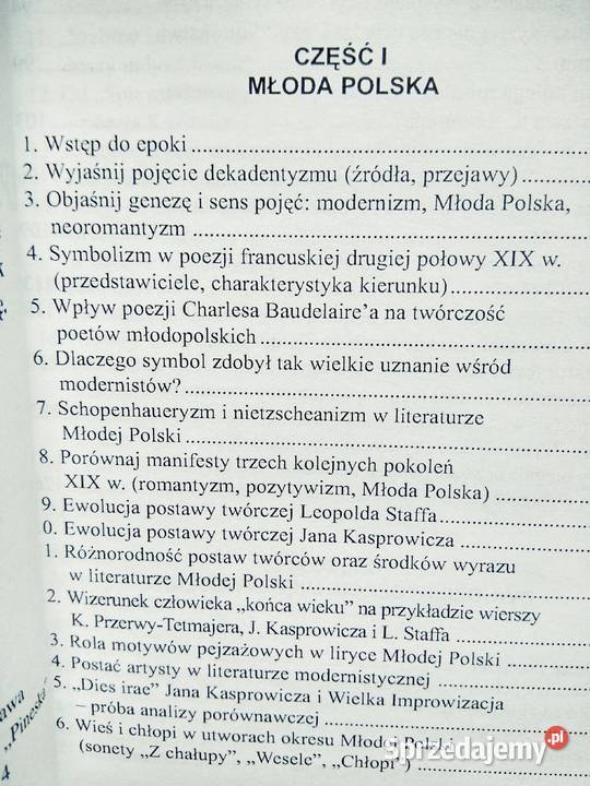 Polski a do z kram matura antykwariat szkolny