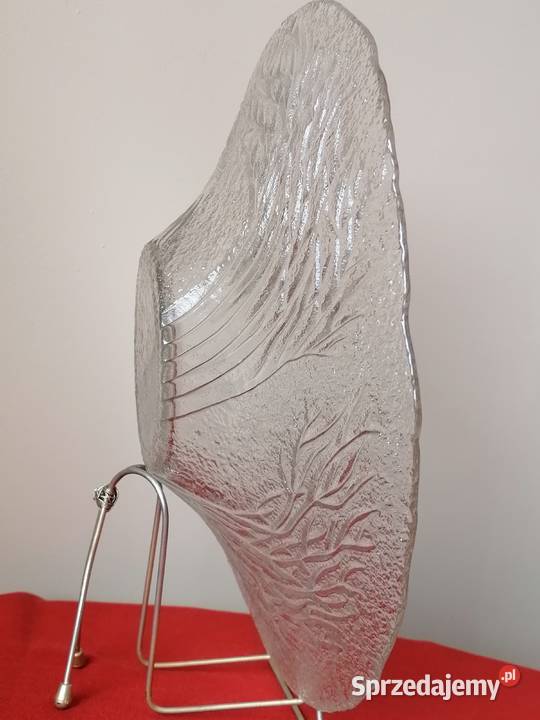 Leśna duża szklana patera Mantsalę Porcelana i szkło Wałbrzych