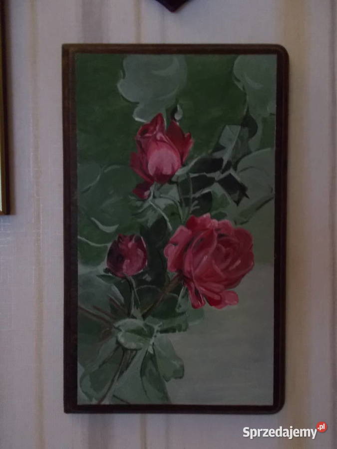 Bukiet RóżAkryl na Starej DesceStyl Szczecin