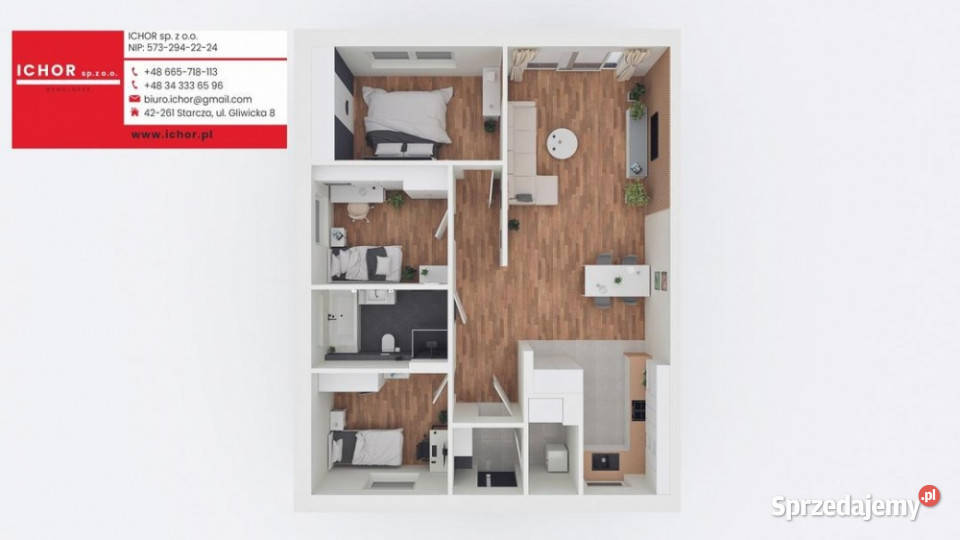 Dom Starcza Brzozowa 30 ICHOR Deweloper Sprzedaż