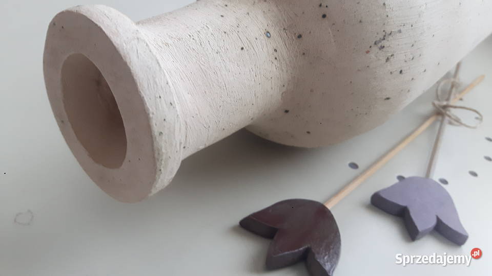 Butelka ceramiczna ręcznie wykonana mazowieckie