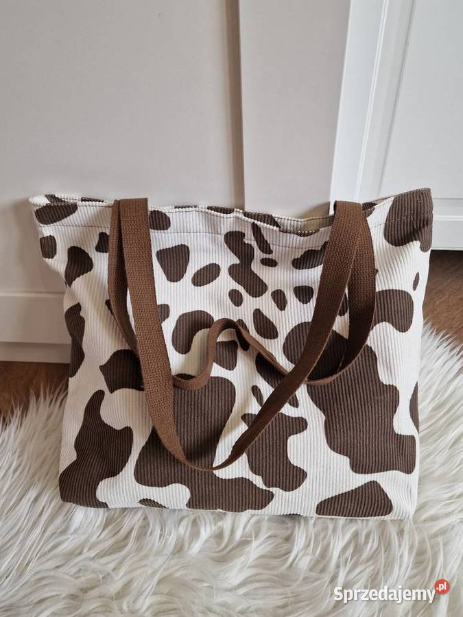 Torba na ramię A4 shopper krówka torebka na Torby i torebki