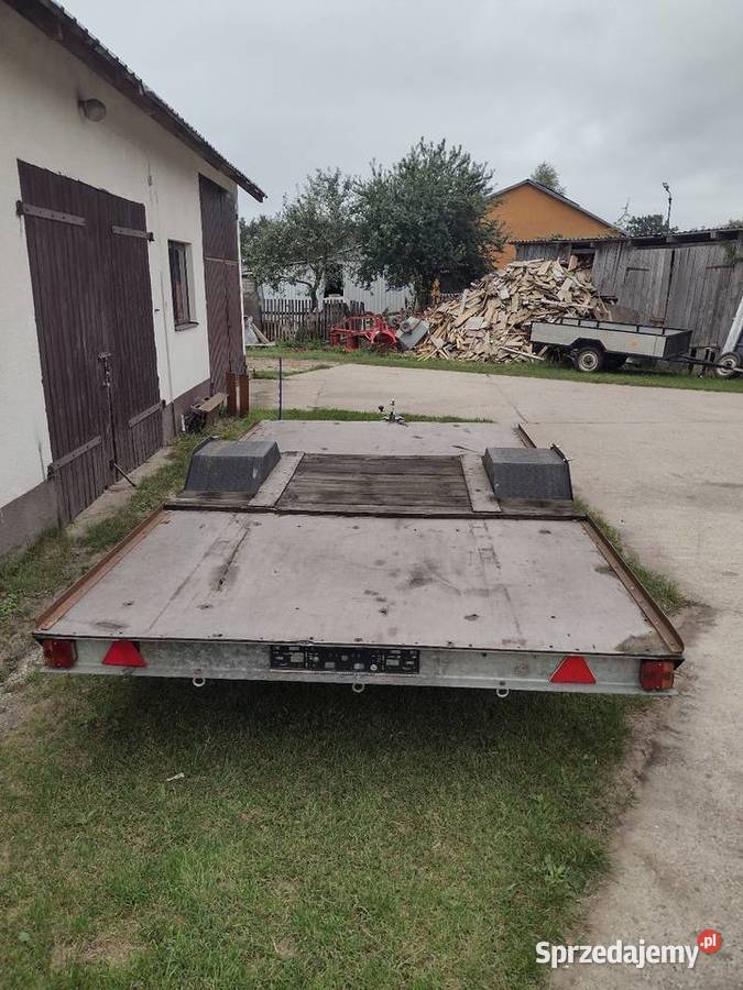 Przyczepka samochodowa 4 metry mazowieckie Chorzele sprzedam