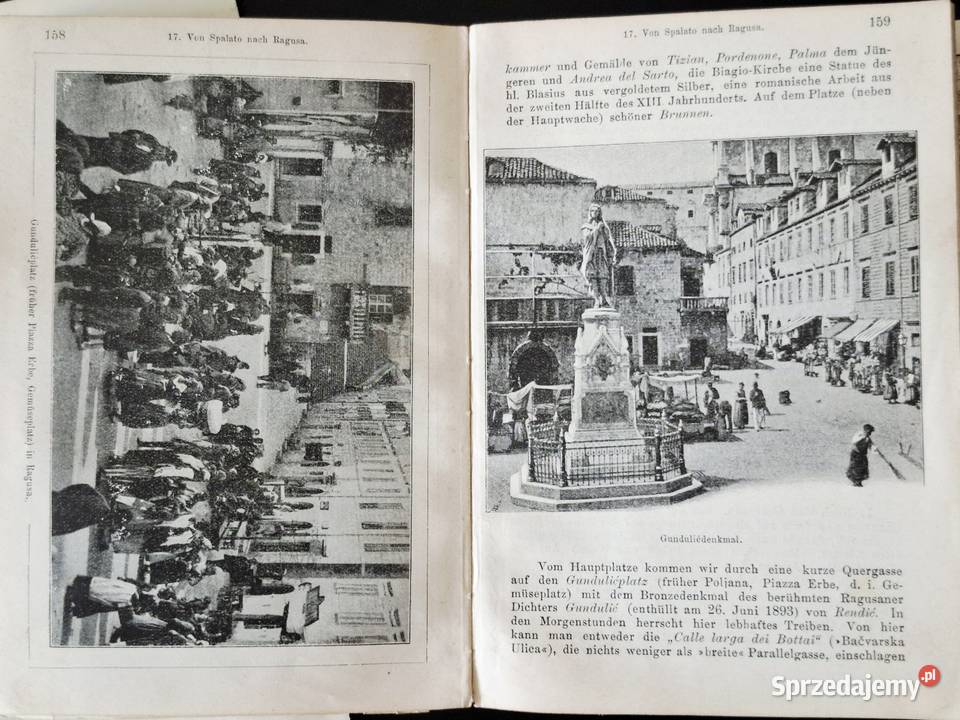 Dalmacja 1905 przewodnik retro vintage zabytek