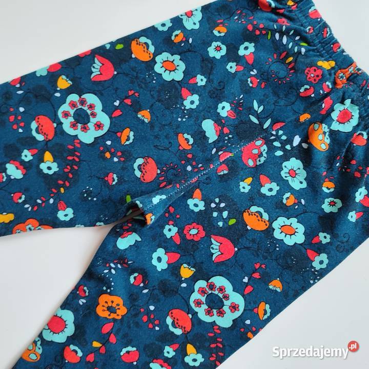 Legginsy getry kwiaty Handmade 8698 Spodnie Dla Dziecka Katowice sprzedam