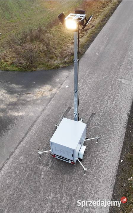 Mobilna przyczepa Oświetleniowa Maszt Piotrków Trybunalski