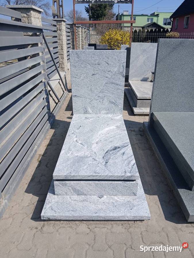 Nagrobek Viscount white 190 x 90 Strzegom