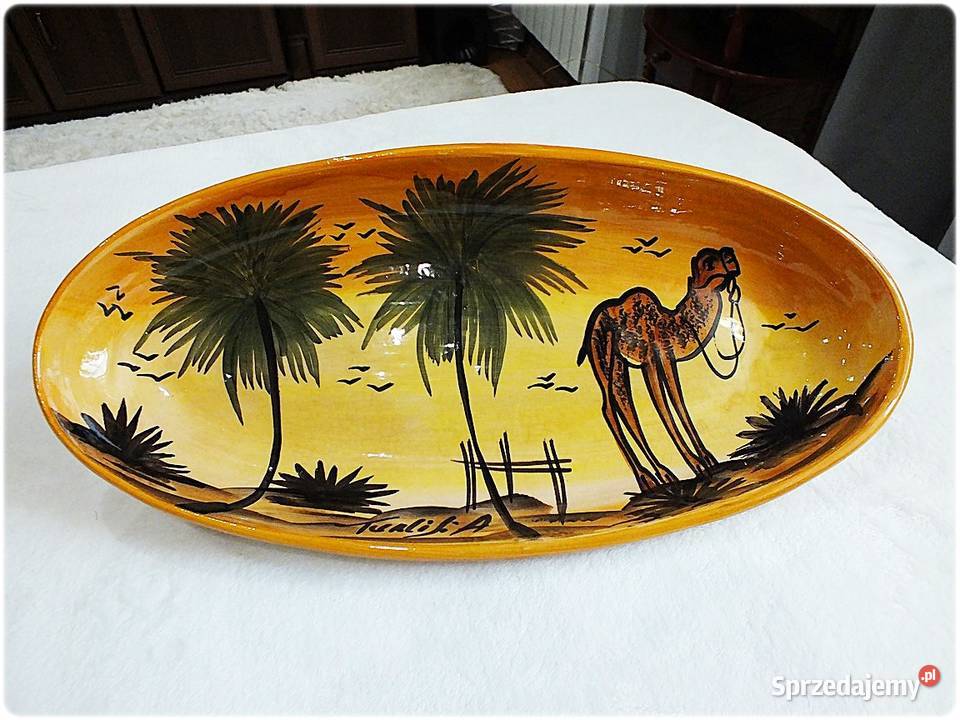 Duży Talerz 40 Patera seria Nie ma wody na wielokolorowy Żary sprzedam