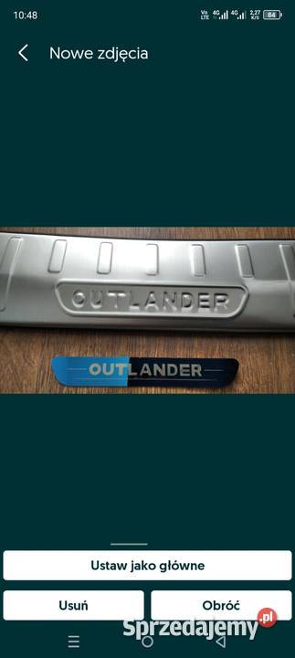 Nakładki bagażnika Mitsubishi Outlander 2015 do śląskie Jaworzno