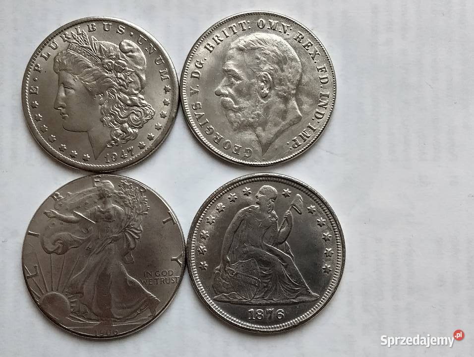 Monety kopie 4 sztuki Warszawa