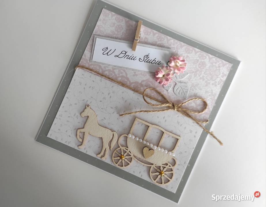 Kartka okolicznościowa ręcznie robiona na ślub Łódź