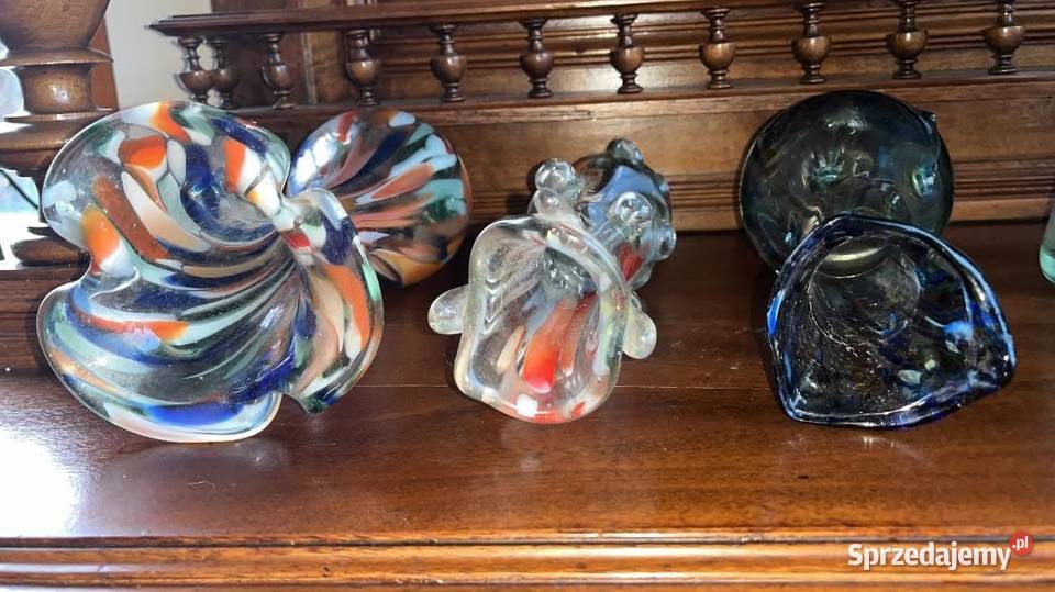 Wazon szklany Sękacz Czasy Prl 95 Wazony o Porcelana i szkło