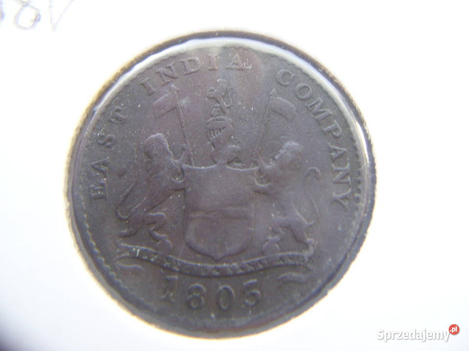 Stare monety 5 cash 1803 Indie Brytyjskie Madras podkarpackie Lesko sprzedam