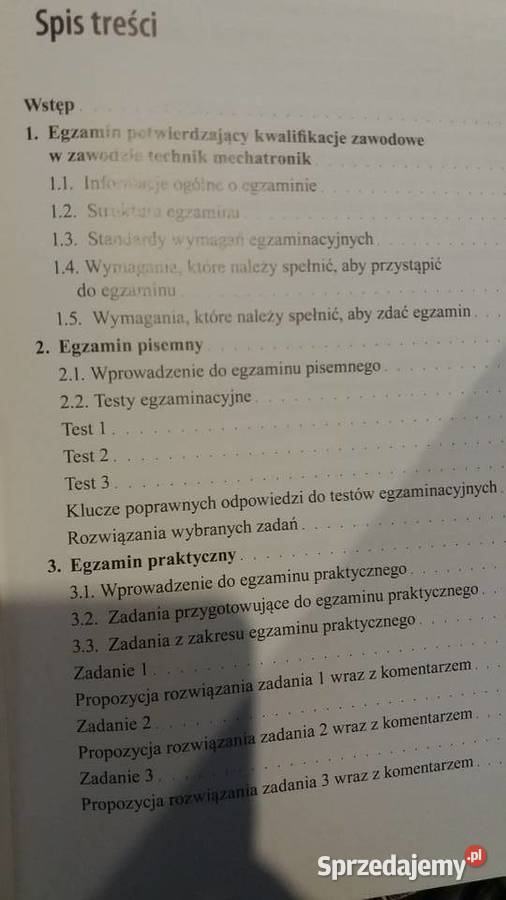 zbiór zadań i testów technik mechatronik REA mazowieckie