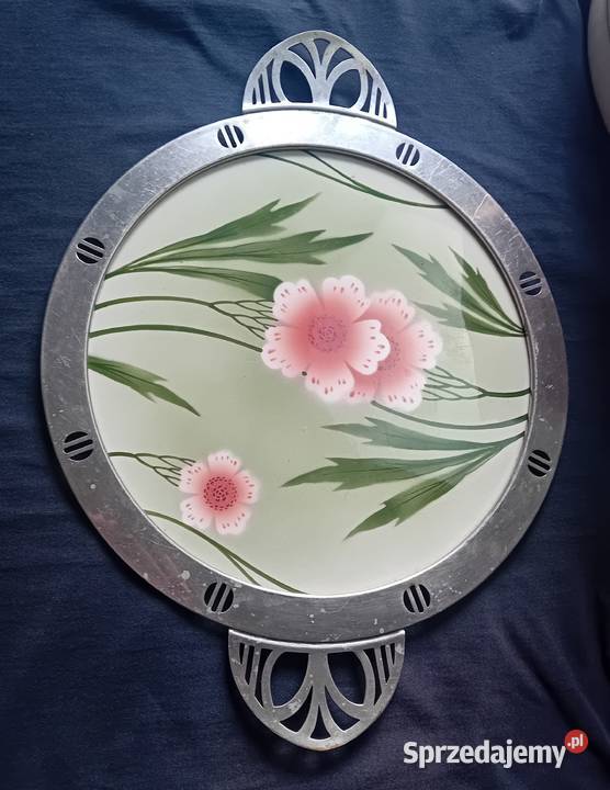 Secesyjna patera tortownica ceramiczna w Koźminek