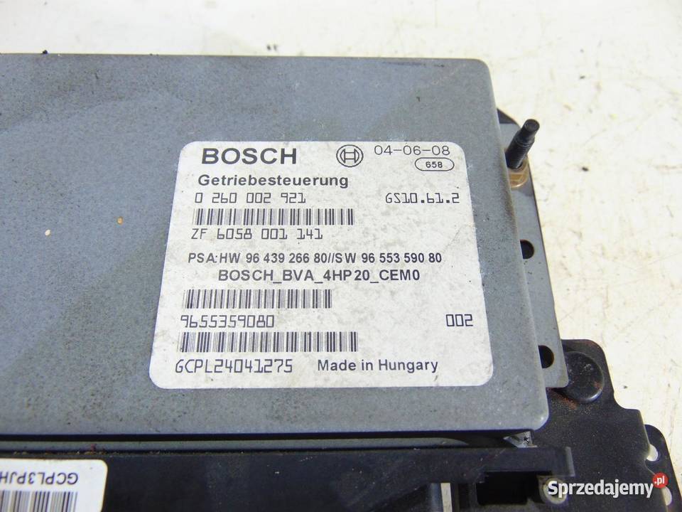 STEROWNIK SKRZYNI PEUGEOT 407 20 HDI 9643926680 wielkopolskie