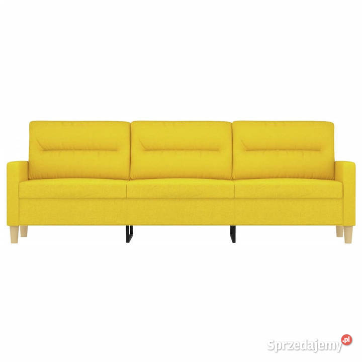 Sofa 3osobowa jasnożółta 180 tapicerowana Warszawa