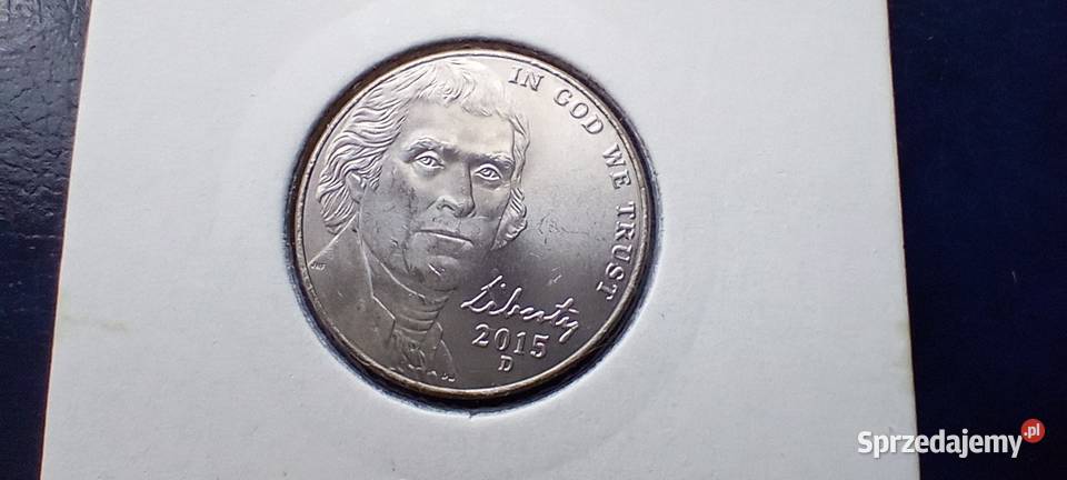 Stare monety 5 cent 2015 USA Numizmatyka sprzedam