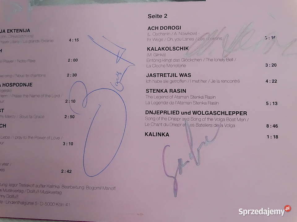Płyta Winylowa LP Ural Kosaken Z AUTOGRAFAMI płyta winylowa Biłgoraj