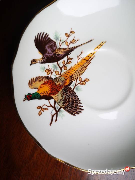 Talerzyk deserowy Fine Bone China Made England Gdańsk