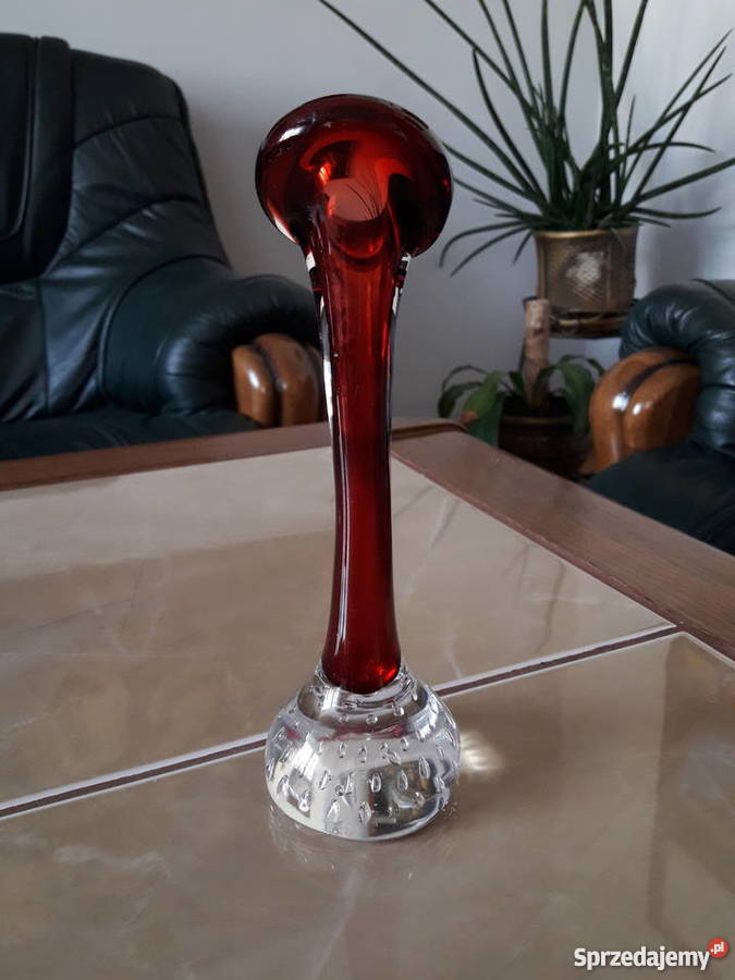 Szklany wazonik Aseda Szwecja Porcelana i szkło Janów Lubelski