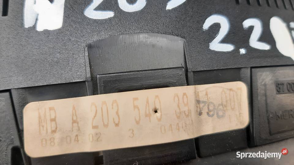 licznik zegary Mercedes C w203 22 A2035403911 Dębno